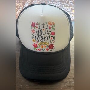 He Is Risen Print Trucker Hat